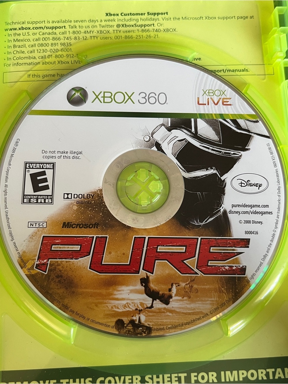 💜 Pure Microsoft Xbox 360 2008 ATV Racing Off Road Video Game